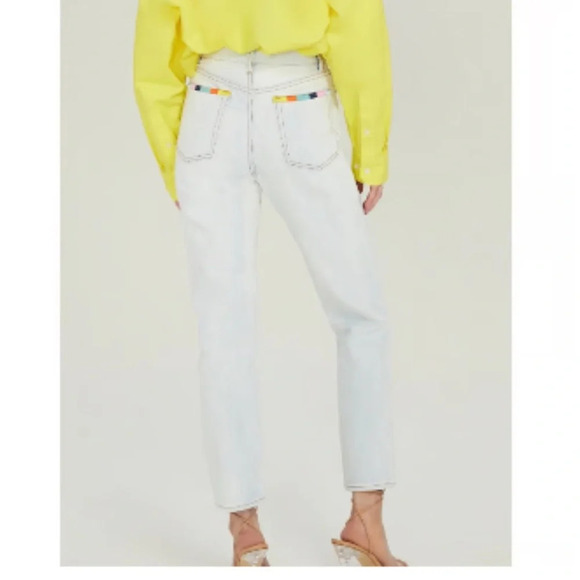 Excellent condition Something Navy straight leg jeans from Revolve size 00 - Picture 2 of 7